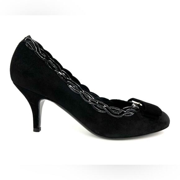 Salvatore Ferragamo Carla Suede Kitten Heel - Picture 1 of 13